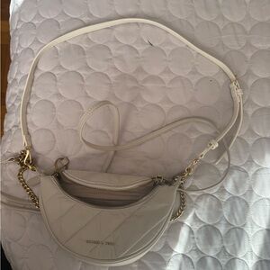 Charles and Keith Women's Ivory Crossbody Bag